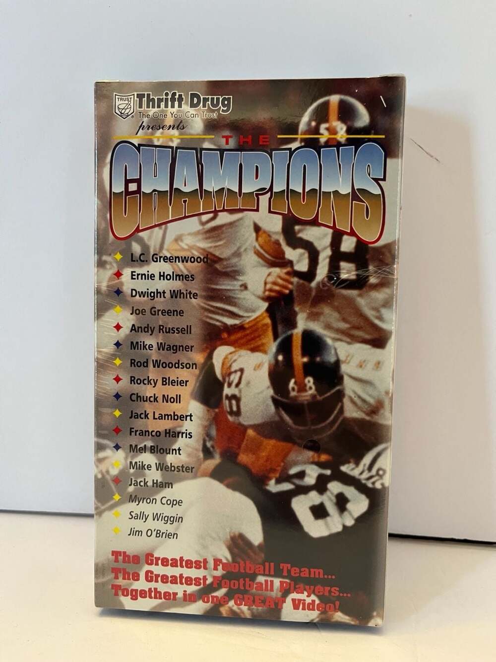 Pittsburgh Steelers The Champions VHS Tape Thrift Drug